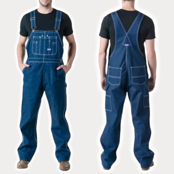 BIG SMITH Denim - NWT BIG SMITH Relaxed Fit Denim Overalls Sz 32 x 30